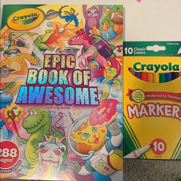 Crayola | Toys | New Crayola Coloring Book And Markers | Poshmark